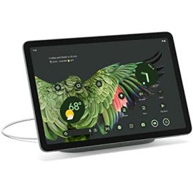  Google Pixel Tablet with Charging Speaker Dock - Android Tablet  with 11-Inch Screen, Smart Home Controls, and Long-Lasting Battery -  Porcelain/Porcelain - 128 GB
