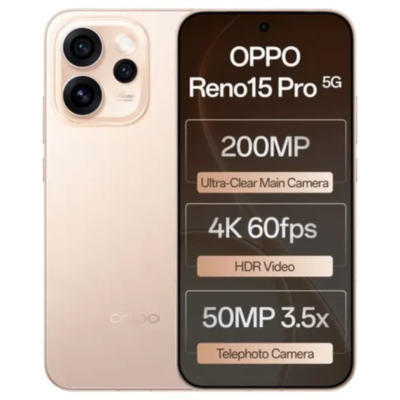 OPPO Reno15 Pro 5G (Sunset Gold, 12GB RAM, 512GB Storage)