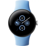 Google Pixel Watch 2 41mm Wi-Fi (Polished Silver Aluminium Case, Obsidian Active Band)