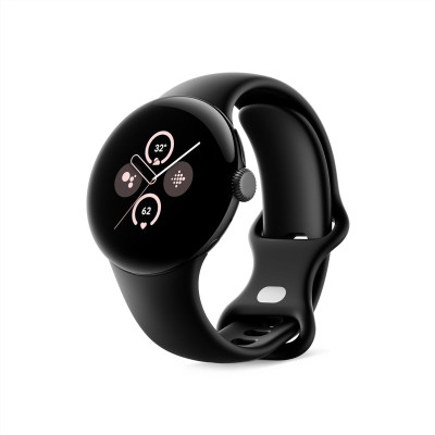 Google Pixel Watch 2 LTE (Matte Black Aluminium Case, Obsidian Active Band) – Open Box