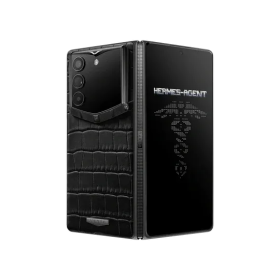 VERTU AlphaFold Alligator Skin - Luxury AI Foldable Phone (Iron Black)