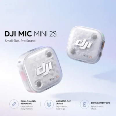 DJI Mic Mini 2S Wireless Microphone (1 TX + 1 RX)