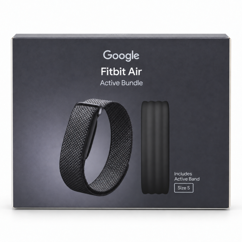 Google Fitbit Air Active Bundle Obsidian Black Size S | India