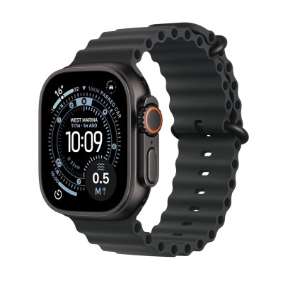 Apple Watch Ultra 3 GPS + Cellular 49mm Black Titanium Case with Black Ocean Band – 1 Year Warranty