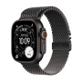 Apple Watch Ultra 3 GPS + Cellular 49mm Black Titanium Case with Black Titanium Milanese Loop – Medium – 1 Year Warranty