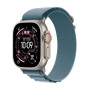 Apple Watch Ultra 3 GPS + Cellular 49mm Natural Titanium Case with Light Blue Alpine Loop – Large