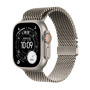 Apple Watch Ultra 3 GPS + Cellular 49mm Natural Titanium Case with Titanium Milanese Loop – Medium