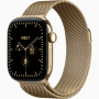 Apple Watch Series 12 GPS + Cellular 46mm Titanium Case with Radiant Gold Milanese Loop, M/L – 1 Year Warranty