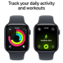 Apple Watch SE 3 GPS Plus Cellular 44mm Midnight Aluminum Case with Midnight Sport Band S/M