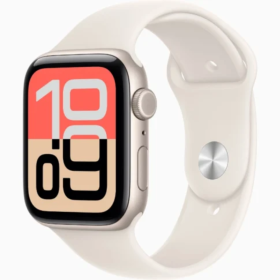 Apple Watch SE 3 GPS 40mm Starlight Aluminum Case with Starlight Sport Band S/M