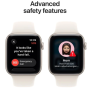 Apple Watch SE 3 GPS Plus Cellular 44mm Starlight Aluminum Case with Starlight Sport Band M/L
