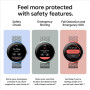 Google Pixel Watch 2 - Heart Rate Tracking, Android Smartwatch - Matte Black Aluminum Case - Obsidian Active Band - LTE