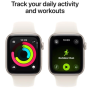 Apple Watch SE 3 GPS 44mm Starlight Aluminum Case with Starlight Sport Band S/M