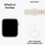 Apple Watch SE 3 GPS 44mm Starlight Aluminum Case with Starlight Sport Band S/M