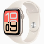 Apple Watch SE 3 GPS 44mm Starlight Aluminum Case with Starlight Sport Band S/M