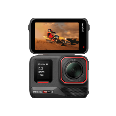 Insta360 Ace Pro 2 8K Waterproof Action Camera Single Battery Standard Bundle (Midnight Black)