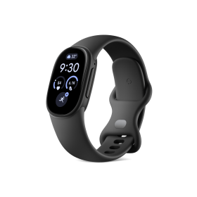 Google Fitbit Edge Smart Fitness Tracker (Matte Black Case, Obsidian Active Band)