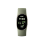 Google Fitbit Edge Smart Fitness Tracker (Satin Pyrite Case, Olive Active Band)