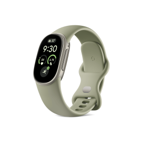 Google Fitbit Edge Smart Fitness Tracker (Satin Pyrite Case, Olive Active Band)