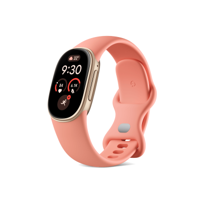Google Fitbit Edge Smart Fitness Tracker (Champagne Gold Case, Canyon Active Band)