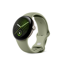 Google Pixel Watch 5 41mm (Satin Pyrite Aluminium Case / Olive Active Band)