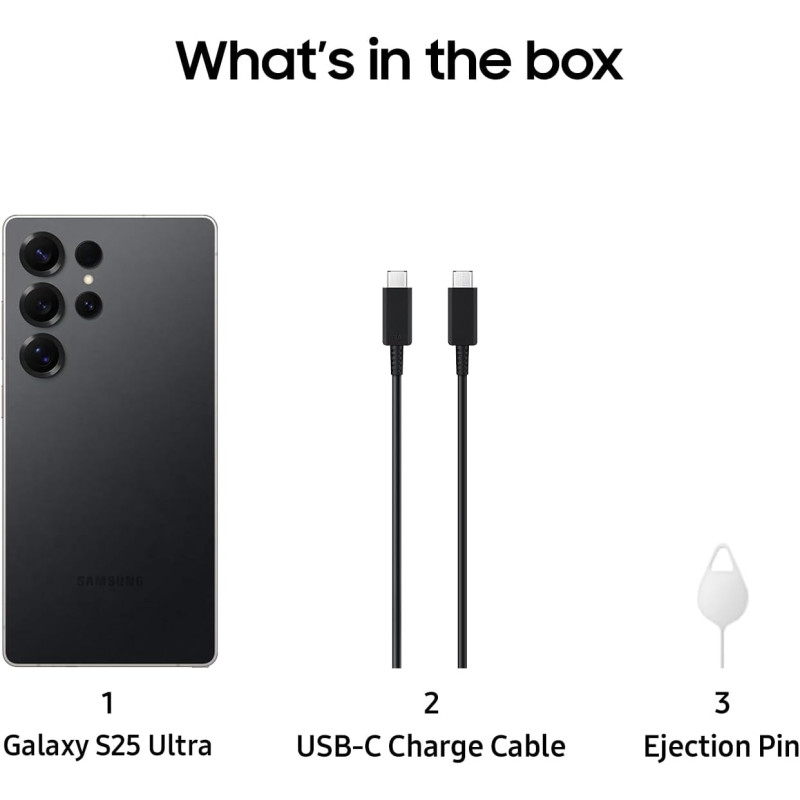 Samsung Galaxy S25 Ultra 5G (Titanium WhiteSilver, 12GB, 512GB