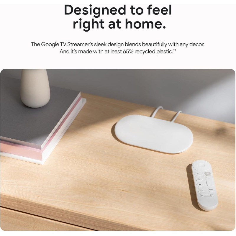 Google TV Streamer 4K (Porcelain, Open Box) | Best Price India