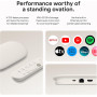 Google TV Streamer 4K -  Voice Search Remote - 4K HDR - Smart Home Control - 32 GB of Storage - Porcelain ( Open Box)