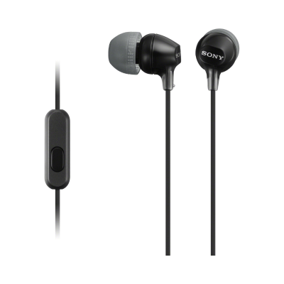 Sony MDR-EX15AP Wired In-Ear Earphones with Mic (Black)