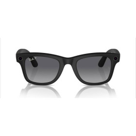 Ray-Ban Meta-Wayfarer glasses with Meta AI,Audio,Photo,Video Compatibility-Polarized Gradient Graphite Lenses-Matte Black