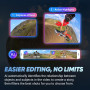 Insta360 X4 - Waterproof 8K 360° Action Camera, Leading Low Light, Invisible Selfie Stick Effect, 2.5 -Hour Battery