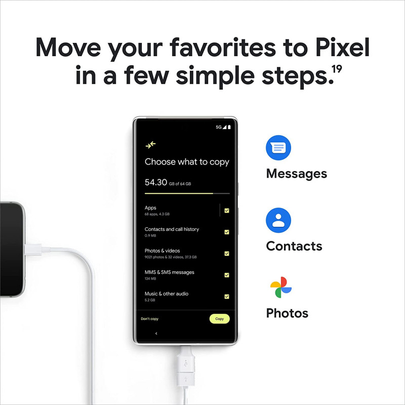 Google Pixel 6 Pro (Sorta Sunny, 12GB RAM, 128GB Storage) 