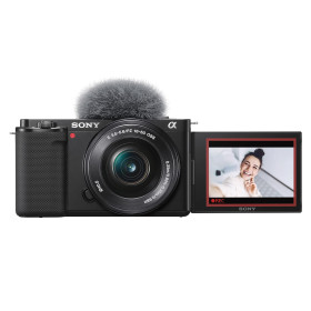 Sony Alpha ZV-E10L 24.2 Mega Pixel Interchangeable-Lens Mirrorless vlog Camera 4K Movie Recording with 16-50mm lens (Black)