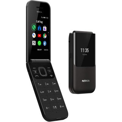 Nokia 2720 Flip, 4GB, Snapdragon 205, Dual Sim (Black)