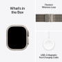 Apple Watch Ultra 2 [GPS + Cellular 49 mm] Natural Titanium Case with Natural Titanium Milanese Loop - M.