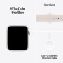 Apple Watch SE (2nd Gen) GPS + Cellular 44mm Smartwatch with Starlight Aluminium Case with Starlight Sport Band - S/M.