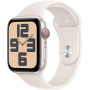 Apple Watch SE (2nd Gen) GPS + Cellular 44mm Smartwatch with Starlight Aluminium Case with Starlight Sport Band - S/M.