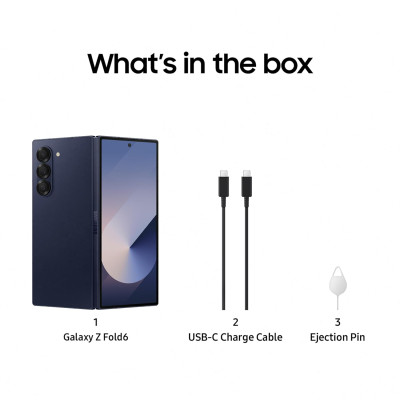 Samsung Galaxy Z Fold6 5G AI Smartphone (Navy, 12GB RAM, 256GB