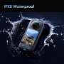 Insta360 X3 Action Camera, 1/2" Sensor, 5.7K 360 Capture, 72 MP 360 Photo, 4K Single Lens Mode