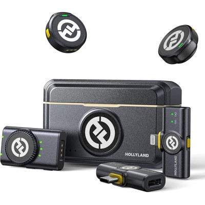 Hollyland Lark M2 Combo Wireless Microphone for iPhone/Camera/Android/PC