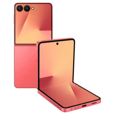 Samsung Galaxy Z Flip7 5G Smartphone with Galaxy AI (Coral Red, 12GB RAM, 256GB Storage)