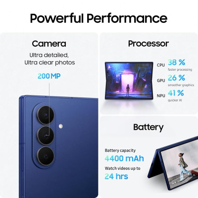 Samsung Galaxy Z Fold7 (12GB RAM, 256GB, Blue Shadow) | Best Price