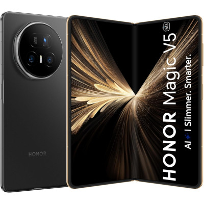 HONOR Magic V5 5G AI Foldable Phone (Black, 16GB RAM + 512 GB storage)