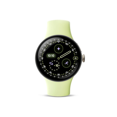 Google Pixel Watch 4 (Champagne Gold Aluminium Case / Lemongrass Active Band) 41MM
