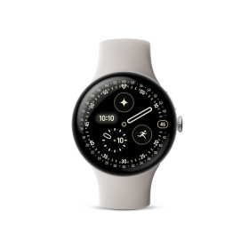 Google Pixel Watch 4 (Polished Silver Aluminium Case / Porcelain Active Band) 41MM