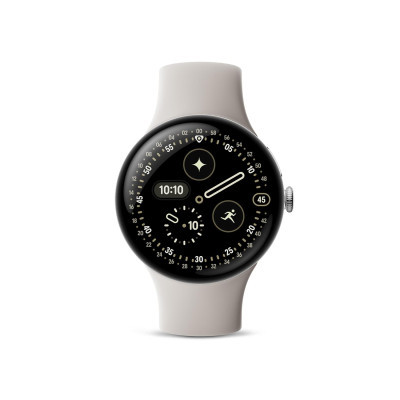 Google Pixel Watch 4 (Polished Silver Aluminium Case / Porcelain Active Band) 41MM