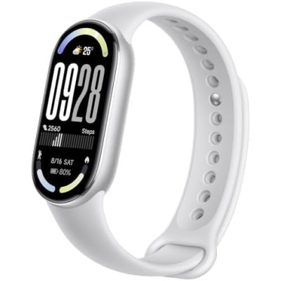 Xiaomi Mi Band 10 - 1.72" Amoled Display | 233 mAh Battery  (Glacier Silver) | Global English Variant