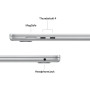 Apple 2025 MacBook Air (13.6-inch, Apple M4 chip with 10-core CPU and 10-core GPU, 16GB Unified Memory, 256GB) - Silver