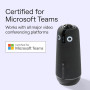 Meeting Owl 4+ 360-Degree,Conference Camera (Automatic Speaker Focus, Certified for Microsoft Teams)