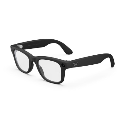 Ray-Ban Meta - Wayfarer (Gen 2) glasses with Meta AI, Audio, Photo, Video Compatability - Clear lenses - Matte Black